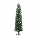 vidaXL Umelý vianočný stromček Zelená 240 cm PVC, oceľ a plast