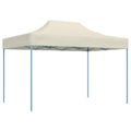 vidaXL Párty stan 280 x 410 x 315 cm Krémová Oxfordská látka