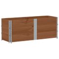 vidaXL Paletové ohrádky 3 ks hnedé 150x50 cm borovicový masív
