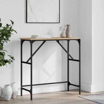 vidaXL Konzolový stolík dub sonoma 75x32x75 cm kompozitné drevo