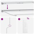 vidaXL Elektrická Retrakovateľná Markíza Žltá, šedá a biela 4 × 3,5 m