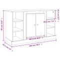 vidaXL Komoda čierna 100x35,5x60 cm spracované drevo