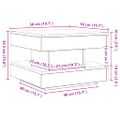 VidaXL Konferenčný stolík otočný o 360 stupňov dub sonoma 50x50x34,5cm