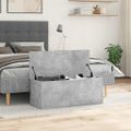 vidaXL Úložný box betónovo-sivý 90x35x35 cm spracované drevo