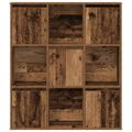 vidaXL Knižnica staré drevo 89x24x101,5 cm kompozitné drevo