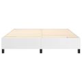 vidaXL Posteľný rám s boxspringom biely 180x200 cm umelá koža