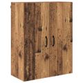 vidaXL Highboard Staré drevo 69,5 x 34 x 180 cm Kompozitné drevo