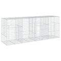 vidaXL Gabiónový kôš s krytom 400x100x150 cm pozinkované železo