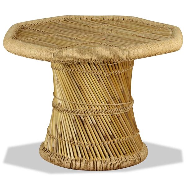 vidaXL Konferenčný stolík, bambus, osemuholník 60x60x45 cm