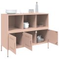 vidaXL Komoda ružová 100,5x39x79 cm oceľ