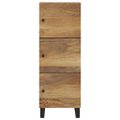 vidaXL Komoda s 3 dvierkami 40x33x110 cm masívny mangovník a železo
