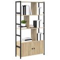 vidaXL Regál na knihy 80 x 30 x 155,5 cm Kompozitné drevo Sonoma dub