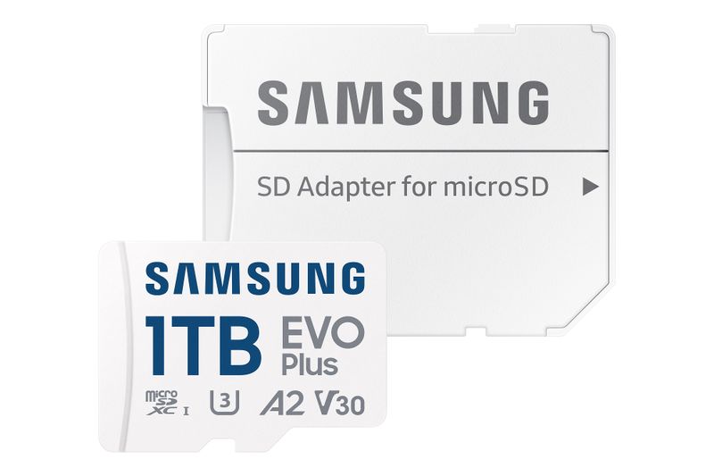 Samsung EVO Plus/micro SDXC/1TB/UHS-I U3 / Class 10/+ Adaptér/Biela