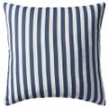 vidaXL Vankúše do exteriéru 2 ks pruhované 45x45cm tmavomodré