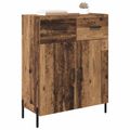 vidaXL Servírovacia skriňa Staré drevo 69,5 x 34 x 90 cm