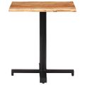 vidaXL Bistro stolík s nepravidelnými hranami 70x70x75 cm akáciový masív