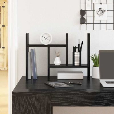 vidaXL Organizér na pult Čierny dub 50 x 15,5 x 35,5 cm