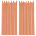 vidaXL Voile Záclony s pútkami 2 ks Terakota 140x245 cm