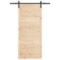 vidaXL Posuvné dvere Prírodná 80 x 208 cm Borovicový masív