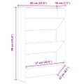 vidaXL Skriňa na topánky 60 x 18 x 90 cm Kompozitné drevo Staré drevo