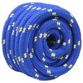 vidaXL Lano na čln 5 mm 5 m Modrá