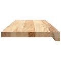 vidaXL Okenný parapet 2 ks 70x25x2 cm neošetrený dubový masív