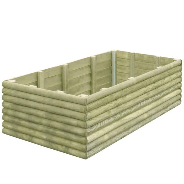 vidaXL Vyvýšený záhradný záhon 150x106x48cm, impregnovaná borovica 19mm