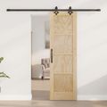 vidaXL Posuvné dvere ORKDAL 61 x 198,5 cm Borovicový masív Prírodná