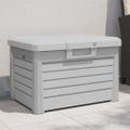 vidaXL Vonkajší box na vankúše sivý 73x50,5x46,5 cm polypropylén