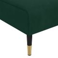 vidaXL Pohovka v tvare L tmavozelená 271x140x70 cm zamat