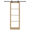 vidaXL Posuvné dvere ORKDAL 83 x 232 cm Prírodná a čierna