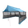 vidaXL Rodinný stan Modrá 450 x 400 x 265 cm Polyester a oceľ