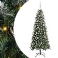 vidaXL Umelý vianočný stromček Zelená 150 cm PVC, plast a oceľ