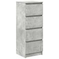 vidaXL Komoda betónovo sivá 37,5x35x99 cm spracované drevo