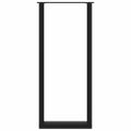 vidaXL Nohy barového stola v tvare U, 2 ks, čierne, 40 x (110-111) cm, oceľové