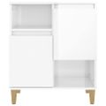 vidaXL Komoda vysoký lesk biela 60x35x70 cm spracované drevo