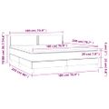 vidaXL Boxspring posteľ s matracom kapučínová 180x200 cm umelá koža
