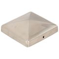 vidaXL Pyramídové krytky na plotové stĺpiky 6 ks 101x101 mm nehrdzavejúca oceľ
