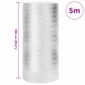 vidaXL Reflexná fólia za radiátor Strieborná 5 x 1 m Polyetylén