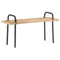 vidaXL Lavička 110 cm surové mangovníkové drevo