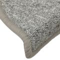 vidaXL Schodové rohože 15 ks 56x17x3 cm svetlosivé polkruhové