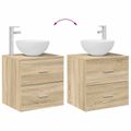 vidaXL Set kabinetov do kúpeľne 3 ks Dub sonoma 49,5 x 35 x 63 cm