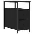 vidaXL Nočné stolíky 2 ks čierne 30x60x60 cm kompozitné drevo
