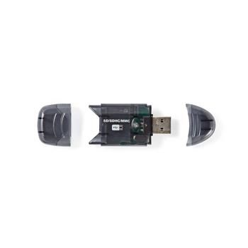 Nedis CRDRU2100BK - Čítač pamäťových kariet | Multifunkčný | USB 2.0