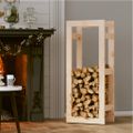 vidaXL Stojan na palivové drevo 41x25x100 cm masívna borovica