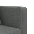 vidaXL Pohovka v tvare L tmavosivá 275x140x70 cm látka