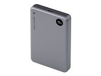 Power banka - 10000 mAh - 38.5 Wh - 20 Watt - 3 A - 2 výstupné konektory (magnetický, 24 pin USB-C) - sivá