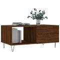 vidaXL Konferenčný stolík hnedý dub 90x50x40 cm kompozitné drevo