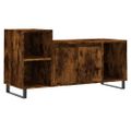 vidaXL TV skrinka dymový dub 100x35x55 cm spracované drevo