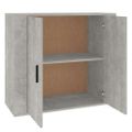 vidaXL Komoda betónovo sivá 80x33x70 cm spracované drevo